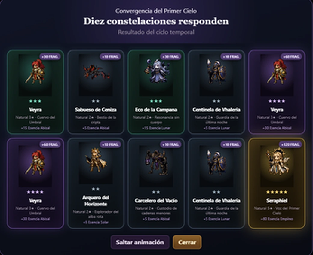 Resultado de invocación en Orden del Eclipse